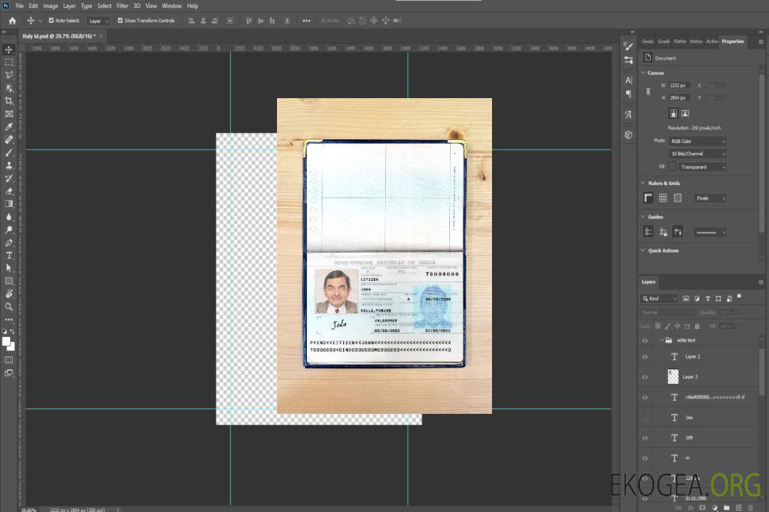 Passeport indien nouvelle version 2 pages photolook 1 template Passeport indien nouvelle version 2 pages photolook 1 template